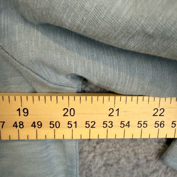 Soft Surroundings Light blue Button Down Shirt lagenlook L - Picture 8 of 9